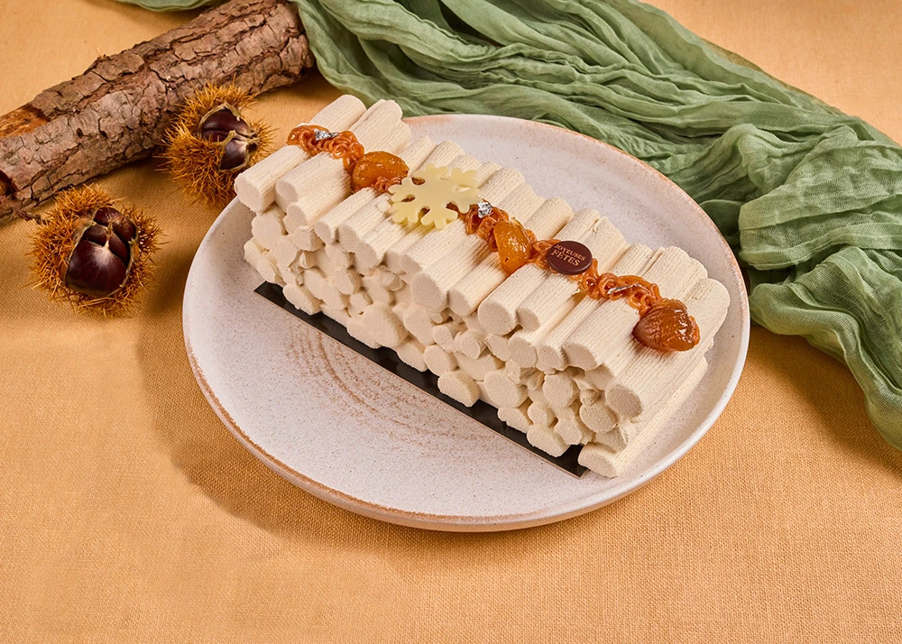 Bûche à partager Marron Cassis