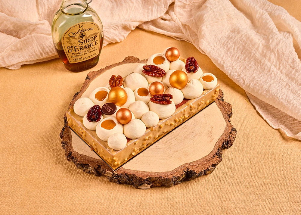 Bûche à partager Praliné Pécan