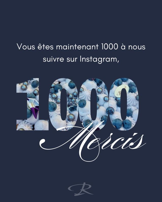 #1000followers #renaudtraiteur #traiteurevenementiel #merci